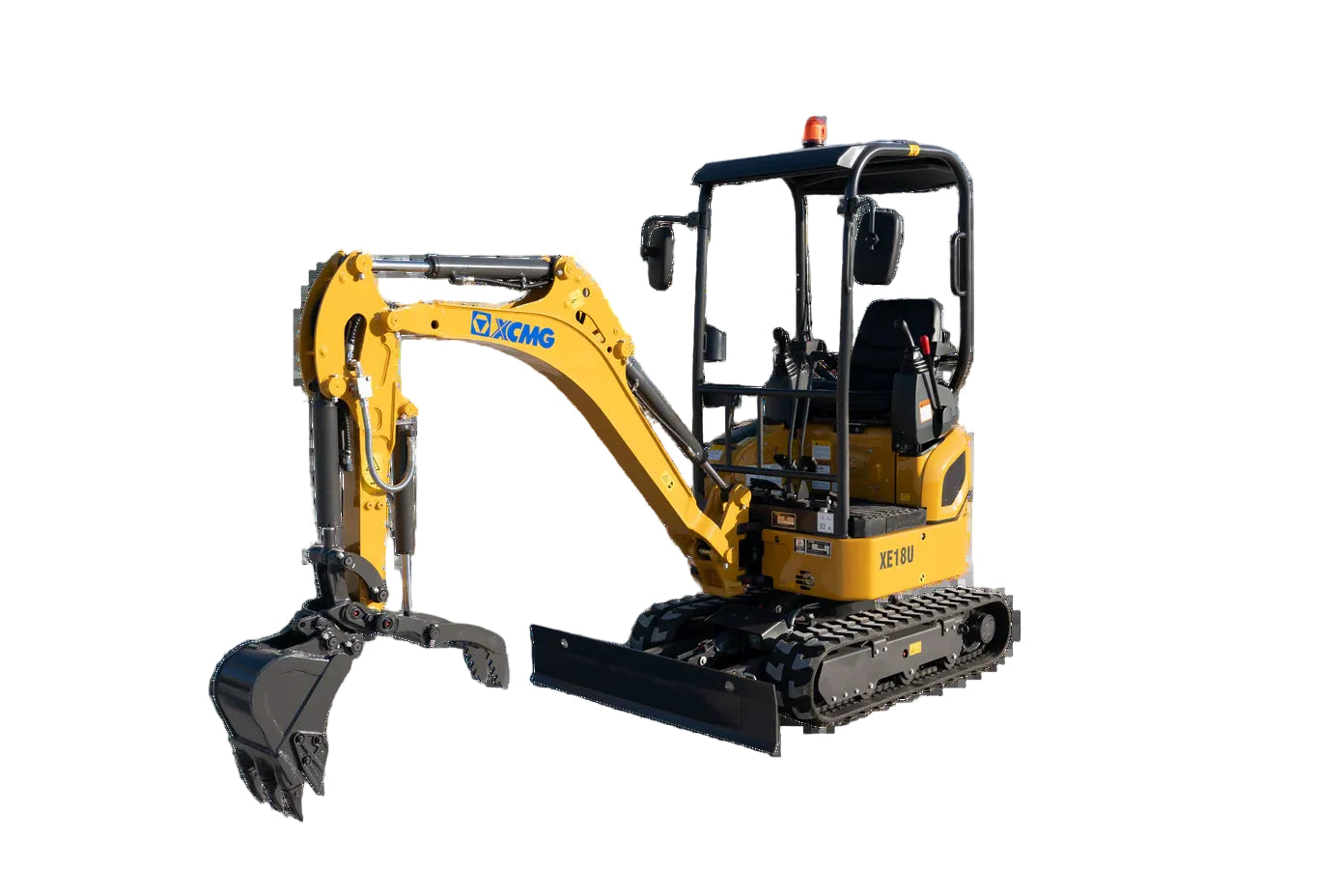 XCMG XE18U EXCAVATOR w/OPEN CAB, 3.9k lbs, (15.8 HP), RUBBER TRACKS