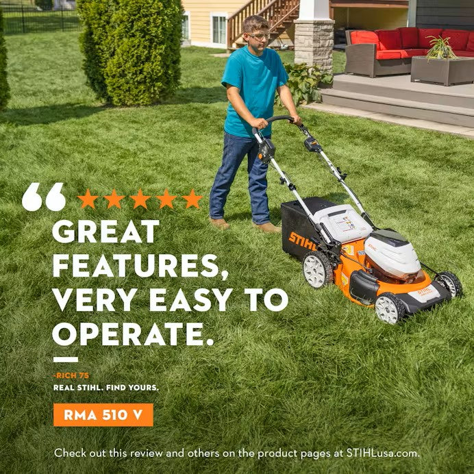 STIHL RMA 510 V SET 21 in. Battery Self-Propelled Lawn Mower (Battery & Charger)