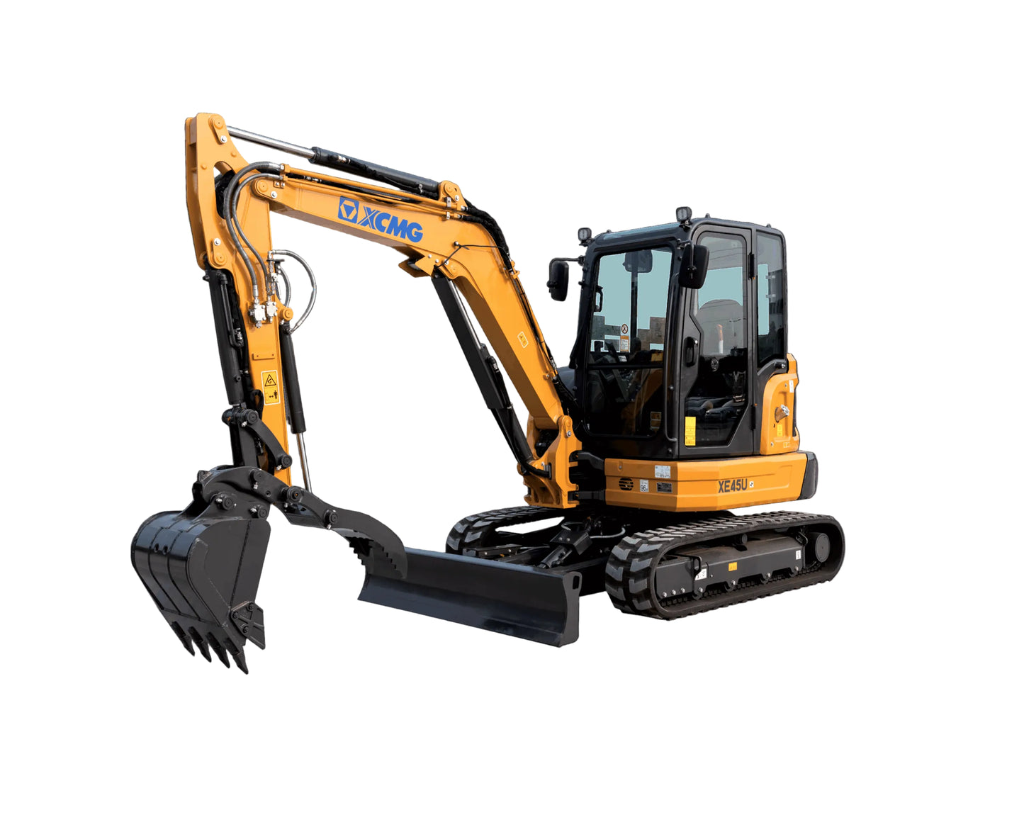 XCMG XE45U EXCAVATOR w/HVAC CAB, 10.5k lbs, (39.8 HP), RUBBER TRACKS