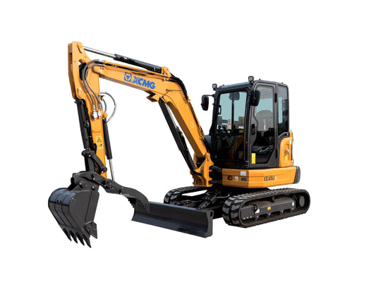XCMG XE45U EXCAVATOR w/HVAC CAB, 10.5k lbs, (39.8 HP), RUBBER TRACKS