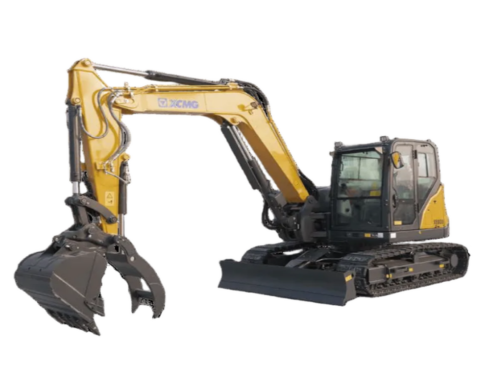 XCMG XE80U EXCAVATOR w/HVAC CAB, 20.9k lbs, (73.2 HP), RUBBER TRACKS ...